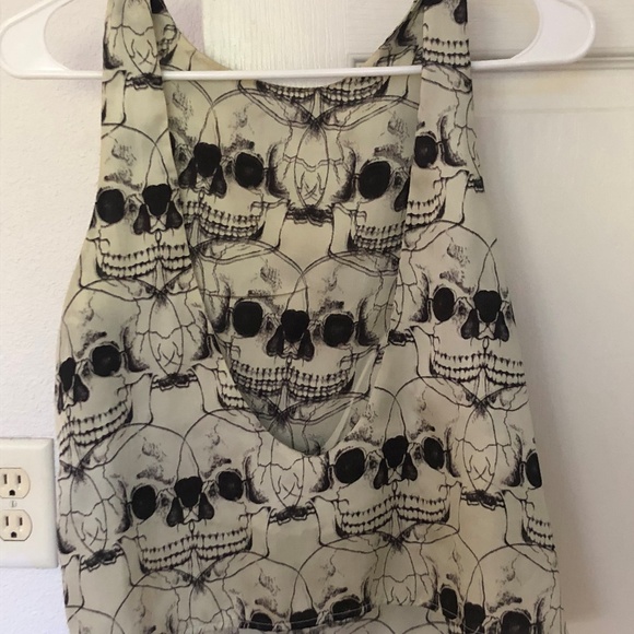 LF backless silk skull top - Picture 4 of 5